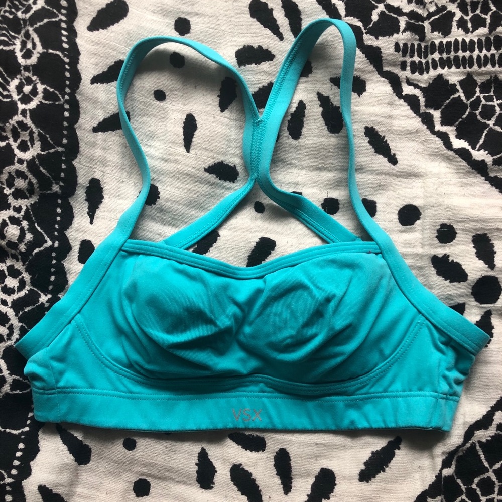 Like New Blue Victoria’s Secret Sports Bra Sz 32A